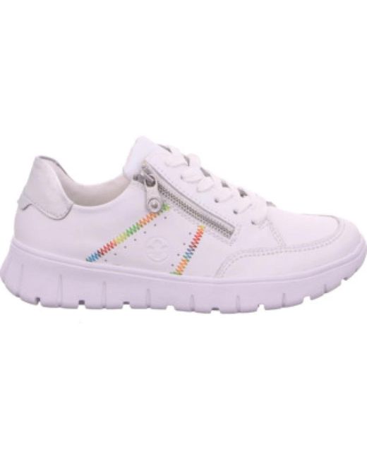 Rieker Comfort Veterschoenen Voor in het Purple