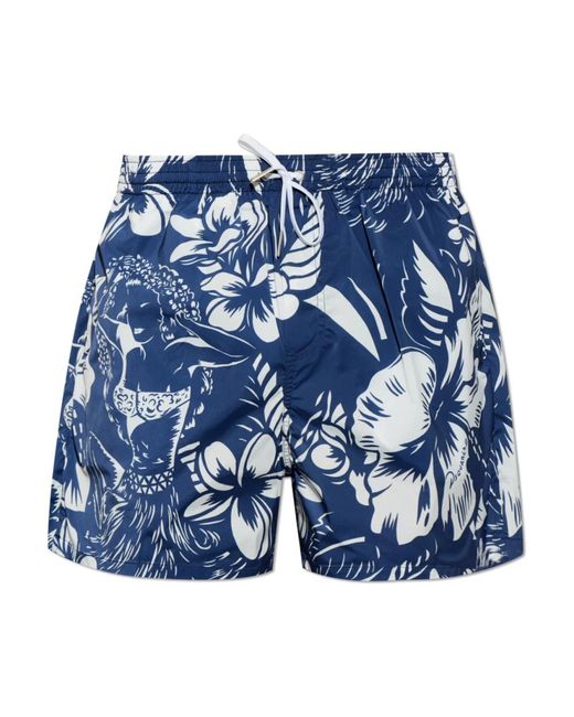 DSquared² Blue Beachwear for men