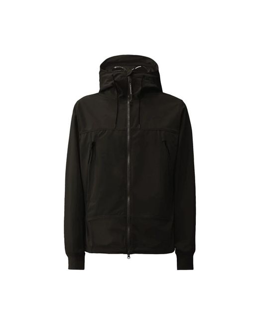 C P Company Jassen ,Zwart ,Goggle Shell-Jack in het Black voor heren