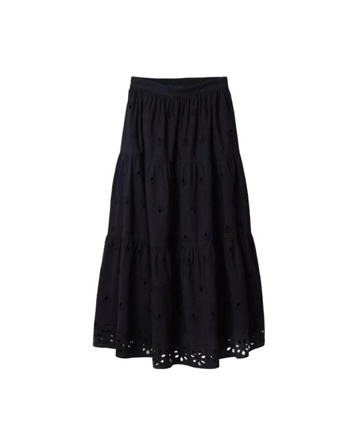 Desigual Black Midi Skirts