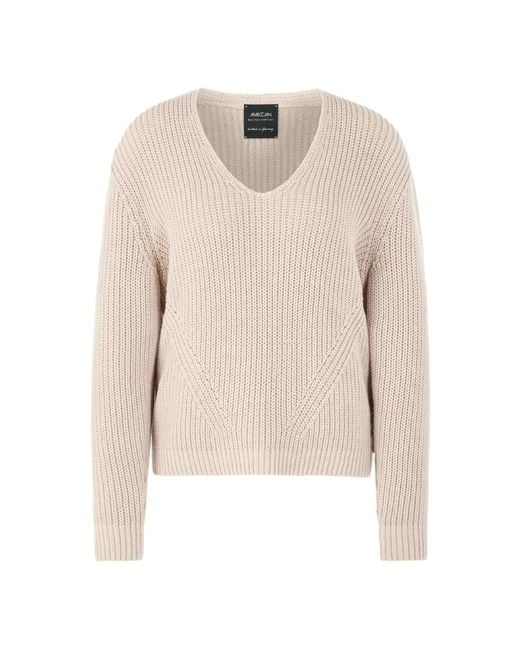 Marc Cain Natural V-Neck Knitwear