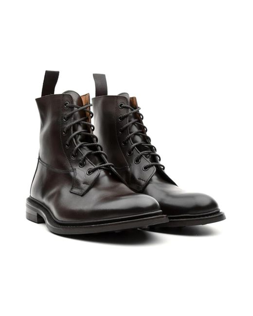 Tricker's Black Lace-Up Boots for men