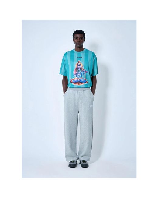 AWAKE NY Blue Sweatpants for men