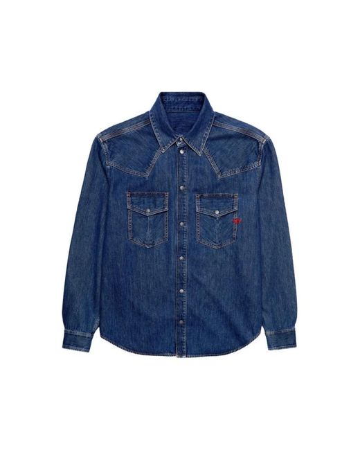 DIESEL Camicia Western in het Blue voor heren