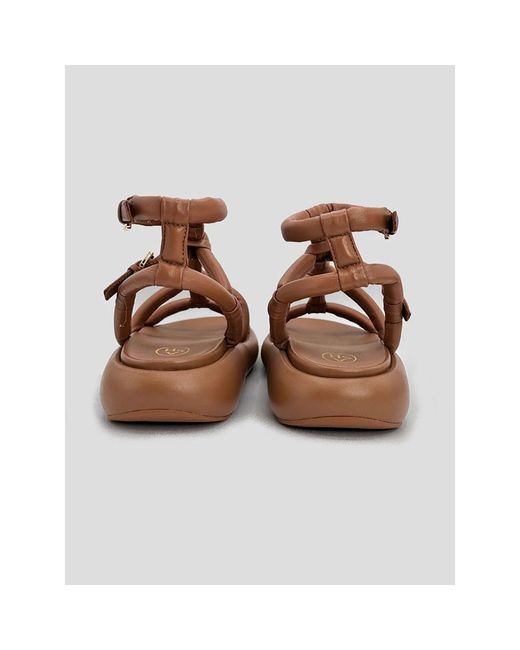 Ash Brown Flat sandals