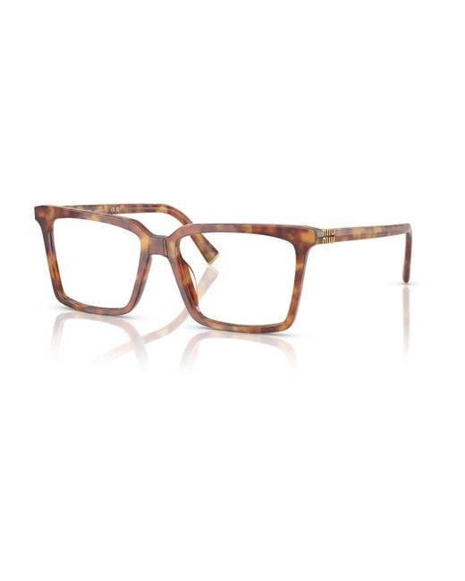 Miu Miu Mu 08Xv 4Bw1O1 Eyeglasses in het Brown