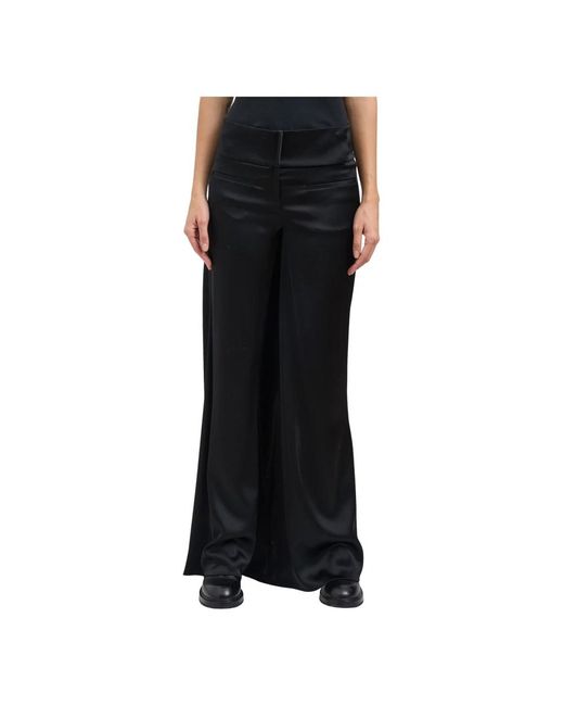 Wide Trousers Courreges de color Black