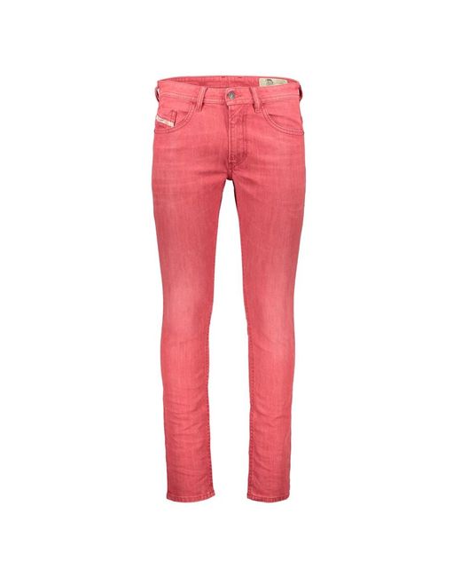 DIESEL Red Slim-Fit Jeans for men