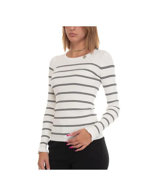 Liu Jo Mf3001 Pullover in het White