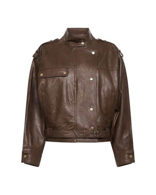 Leather Jackets Urbancode en coloris Brown