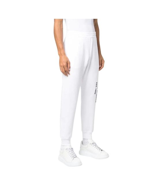 Alexander McQueen Multicolor bedruckte logo jogginghose in White für Herren