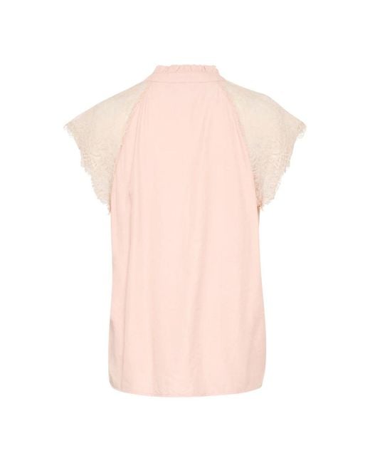 Cream Pink Blouses