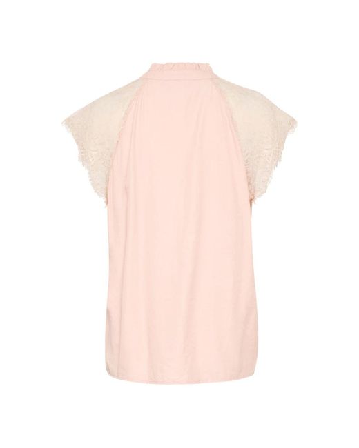 Blouses Cream en coloris Pink