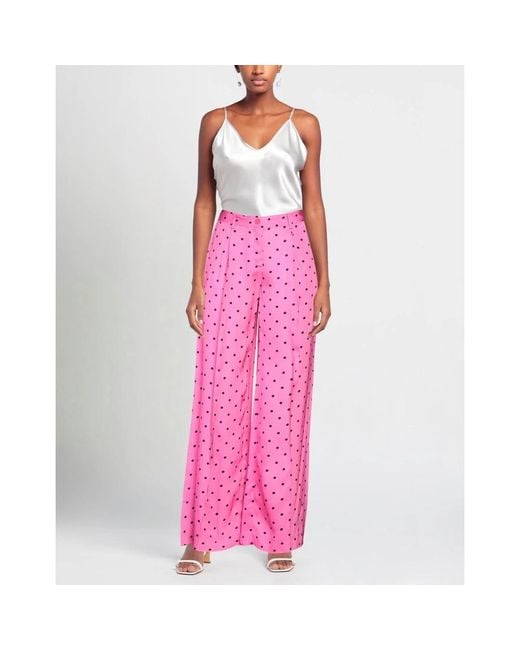 P.A.R.O.S.H. Pink Wide Trousers