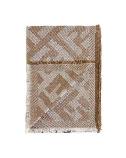 Fendi Brown Winter Scarves