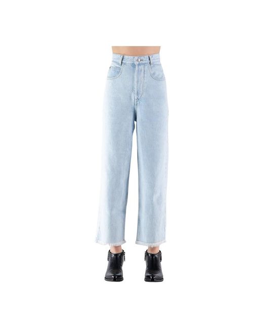 Isabel Marant Blue Straight Trousers