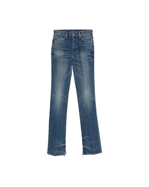 Tom Ford Blue Straight Fit Jeans for men