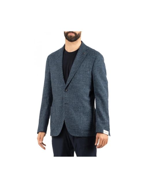 Paoloni Blue Blazers for men