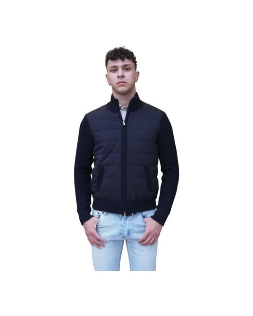 Winter Jackets Barba Napoli de hombre de color Blue