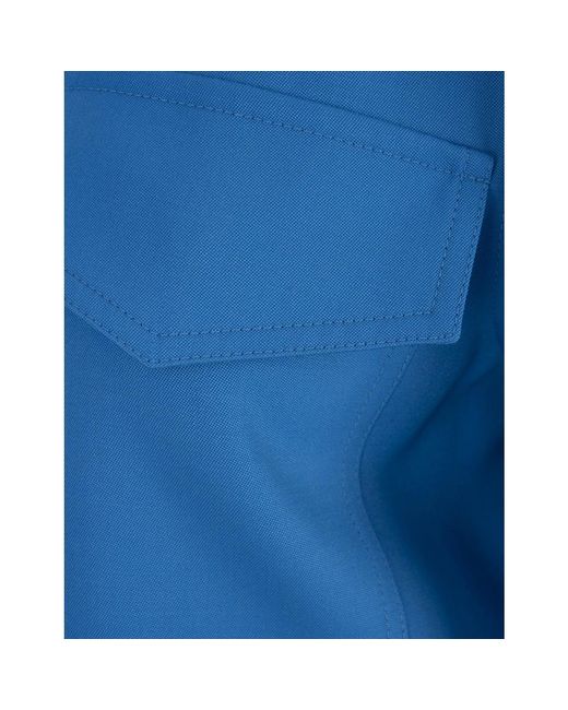 Alexander McQueen Blue Shirt Dresses