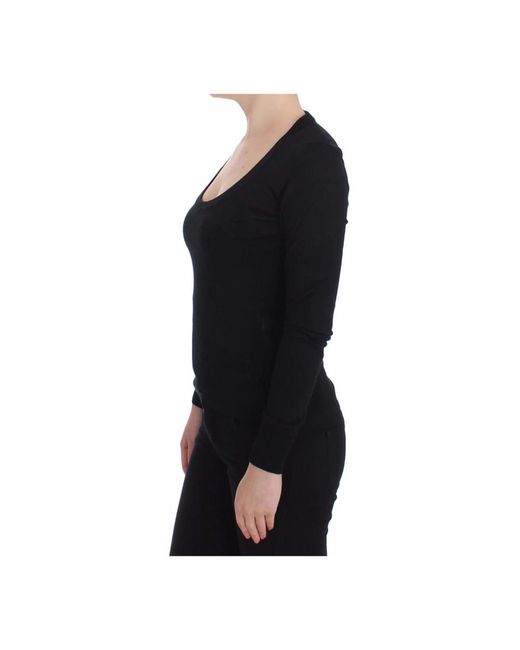 Dolce & Gabbana Black Long Sleeve T-Shirts