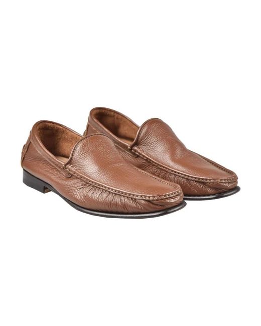 Kiton Loafers Regular Solid 100% Handmade in Brown für Herren