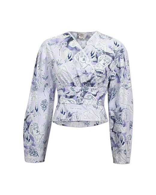 Blouses Baum und Pferdgarten de color Blue