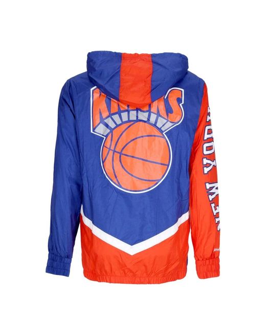 Mitchell & Ness Jassen ,Blauw ,Polyester Nba Onweerstaanbare Windbreaker Hardwood Classics in het Blue voor heren