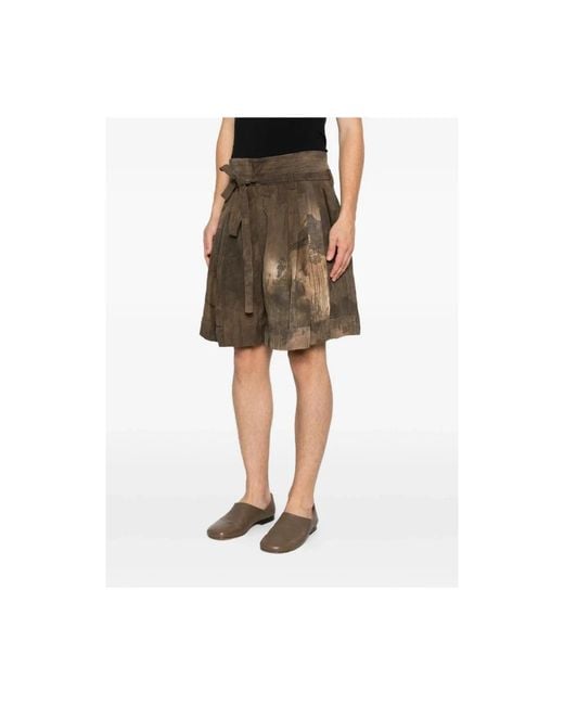 Ziggy Chen Brown Casual Shorts for men