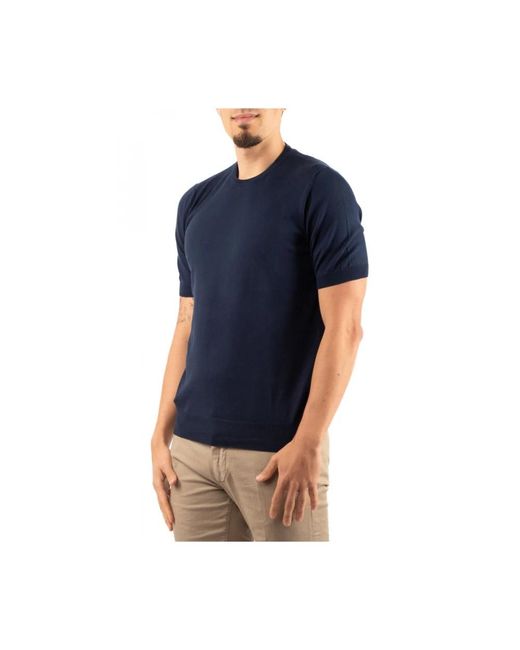 Gran Sasso Blue T-Shirts for men