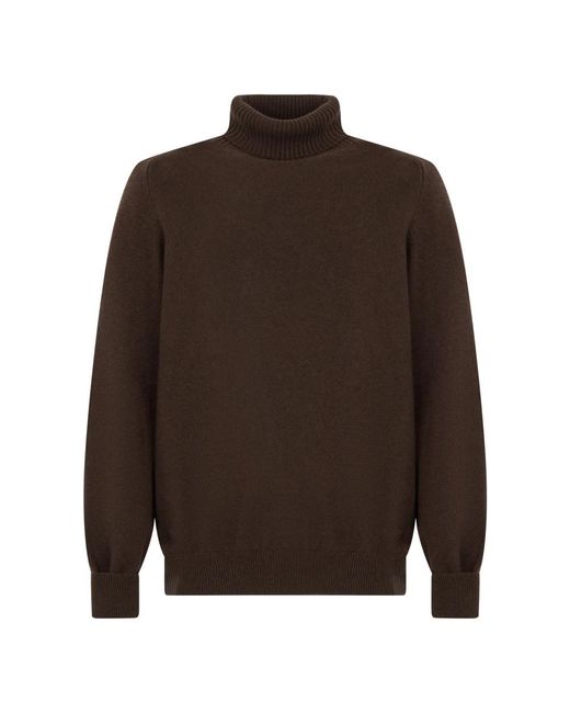 Fedeli Pullover Met Col in het Brown voor heren