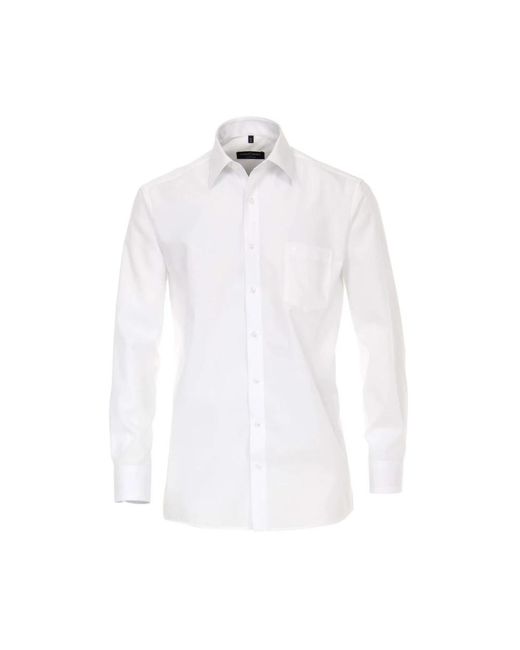 CASA MODA Comfort Fit Hemd Kent Stil in White für Herren