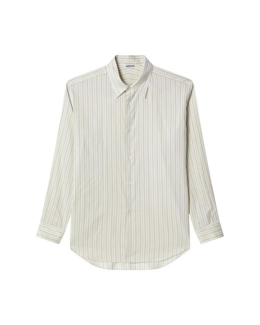 Auralee White Casual Shirts for men