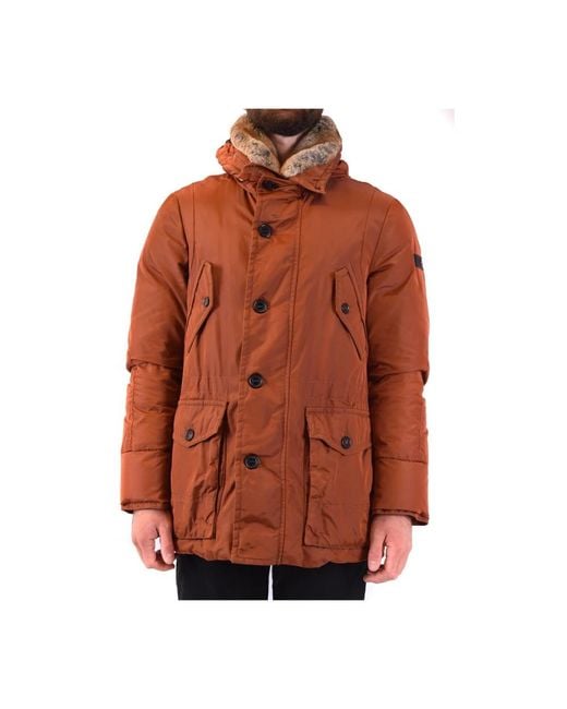 Peuterey Herren Winterjacke Mit Federn in Brown für Herren
