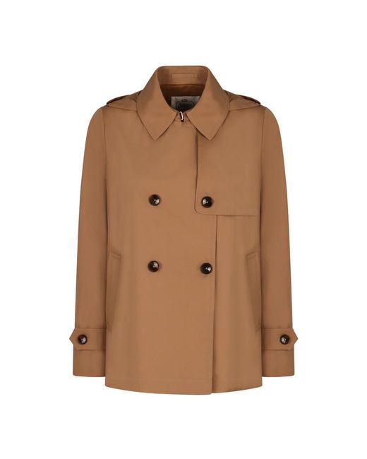 Double-Breasted Coats Herno en coloris Brown
