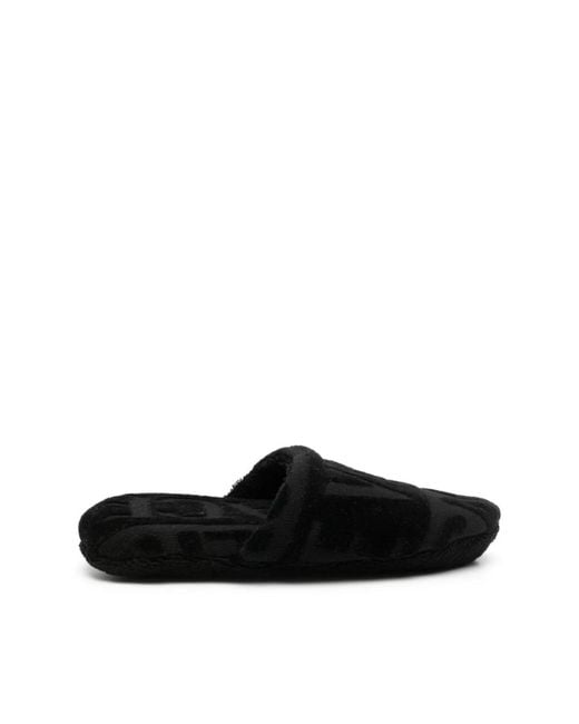 Versace Black Slippers for men