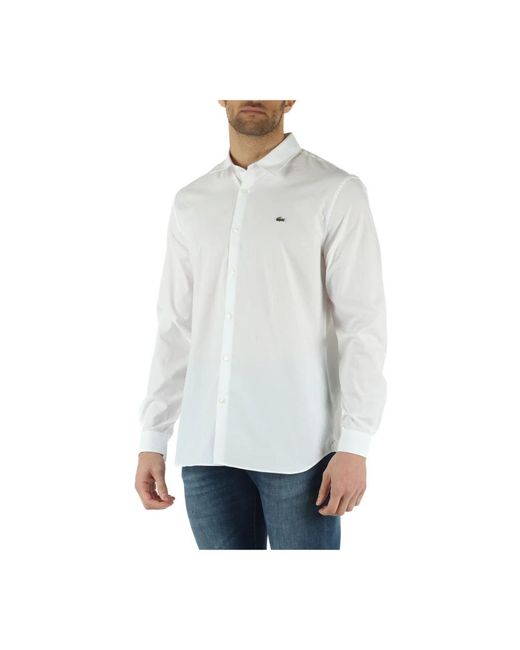 Lacoste White Casual Shirts for men