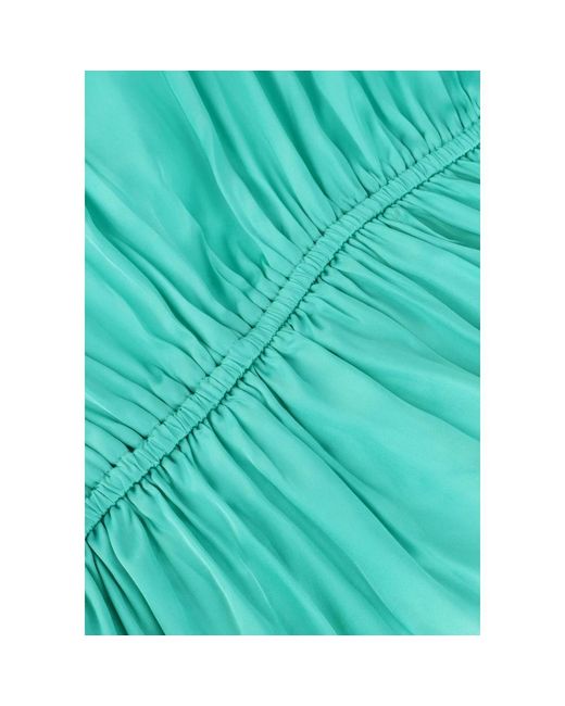 EST'SEVEN Kleedjes ,Blauw ,Bamboe Groene Bamboe Jurk in het Green