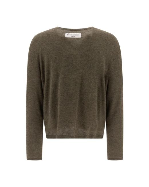 Acne Green Cashmere Knitwear for men