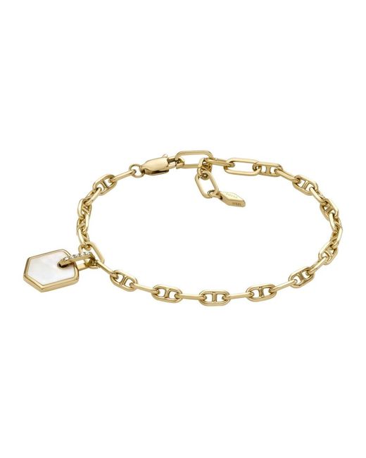 Fossil Accessoires ,Geel ,Bracelets in het Metallic