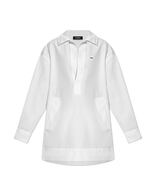 DSquared² White Short Dresses