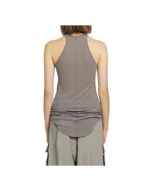 Rick Owens Gray Sleeveless Tops