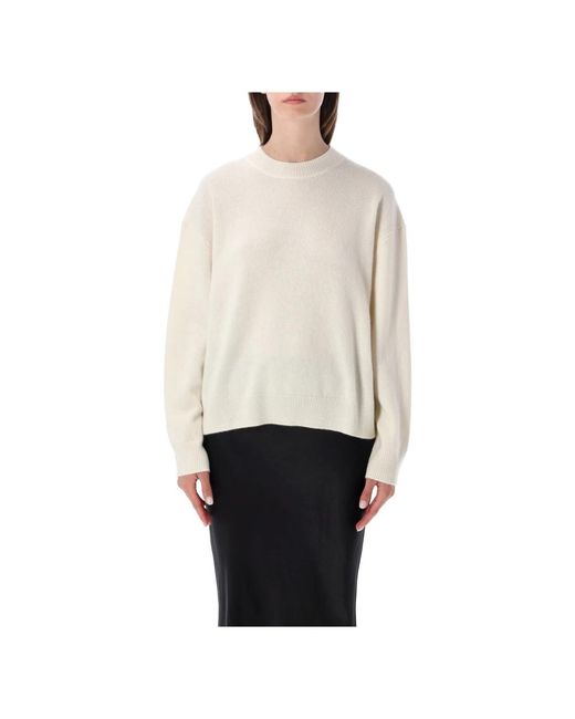 Anine Bing White Round-Neck Knitwear