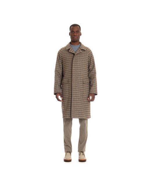 Tagliatore Brown Single-Breasted Coats for men