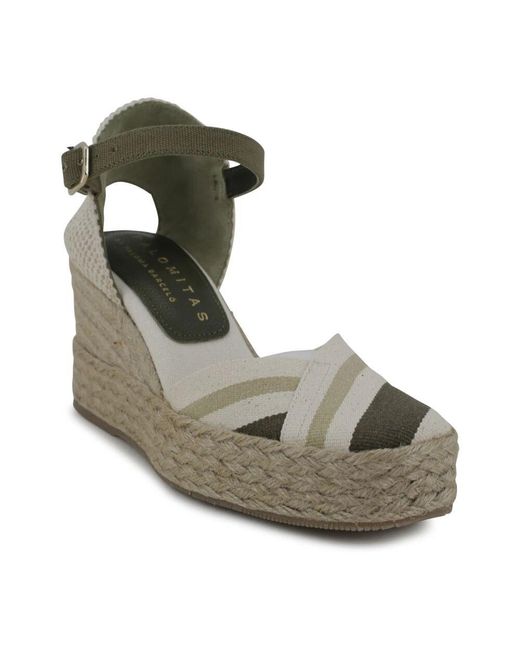Paloma Barceló Gray Sicily espadrilles mit hohem keilabsatz