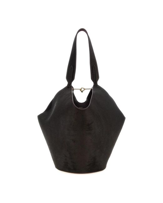 Khaite Black Shopping Bags