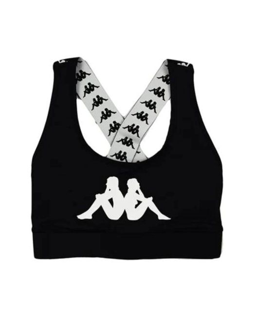 Kappa Black Schwarz Weiß Antik Top Regular Fit