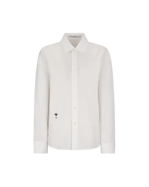 Dior Overhemden ,Wit ,Katoen Blouse in het White