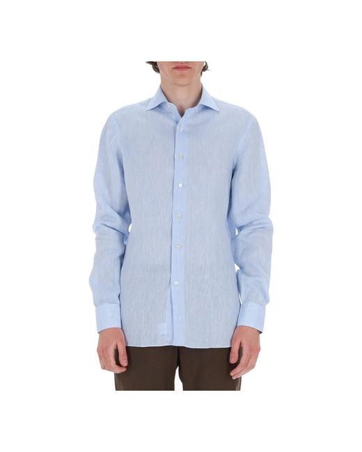 Borriello Blue Casual Shirts for men