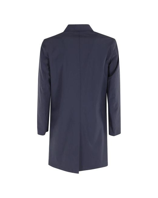KIRED Blue Single-Breasted Coats for men